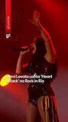 Demi Lovato canta 'Heart Attack' no Rock in Rio