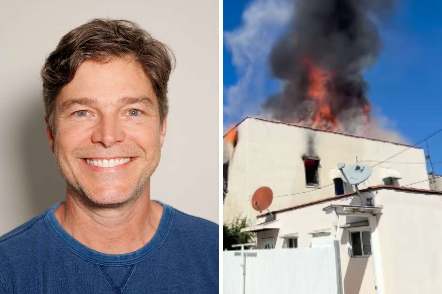 Ex-ator Erik Marmo | registro do inc&ecirc;ndio
