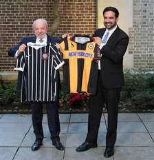 Presidente Lula encontrou prefeito de Nova York pela primeira vez Foto: Adam Gray/Pool via REUTERS