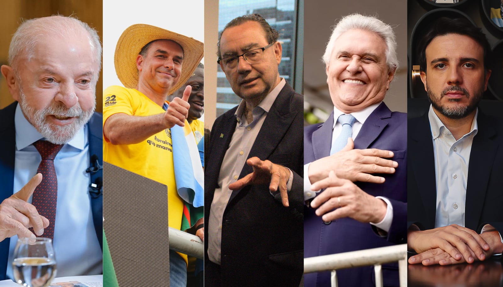 Acompanhe os principais eventos políticos dos presidenciáveis. Montagem R7: Ricardo Stuckert/PR - 10.09.26; Charles Vieira - 10.09.2026; Equipe Campanha Augusto Cury - 09.09.26;Alexandre Gajardoni/PSD; Luiz Rebelato
