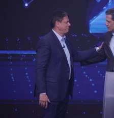 Tarcísio e Haddad tiveram um confronto direto no debate promovido pela TV Bandeirantes no início de agosto. Foto: Felipe Rau/Estadão / Estadão