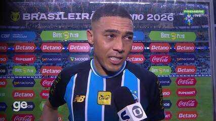 "É triste a desilusão no final do jogo", lamenta Carlos Vinícius após derrota do Grêmio