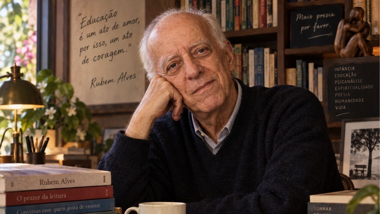 Rubem Alves e a Filosofia da Educação, em reflexão sobre o encantamento: “Aquilo que está escrito no coração não necessita de agendas, porque a gente não esquece.”