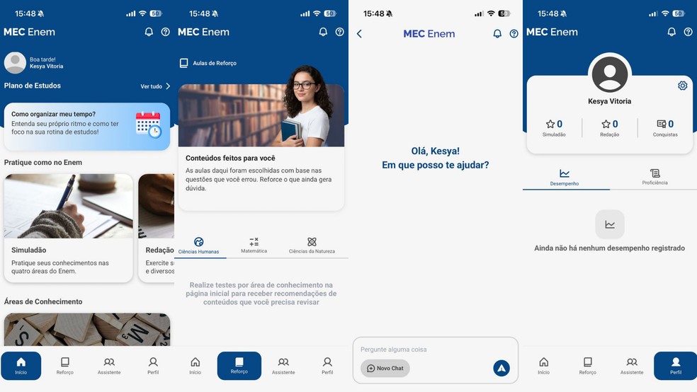 MEC Enem: veja como funciona o app, seus simulados e redações para a prova
