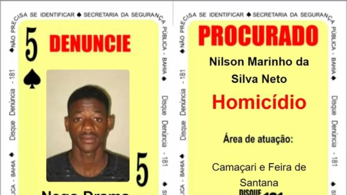 "Nego Drama", 5 de Espadas no Baralho do Crime, morre em confronto policial