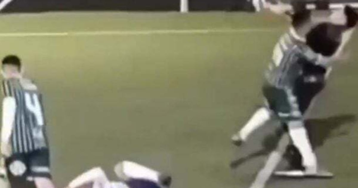 Jogador nocauteia árbitro com murro durante jogo, e time é excluído de torneio; veja vídeo