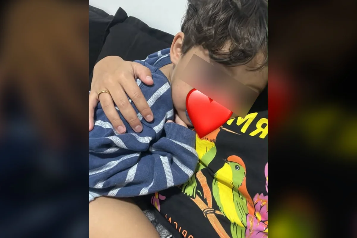 Imagem colorida, Criança de 3 anos volta com olho roxo para casa após ser agredida em creche- Metrópoles
