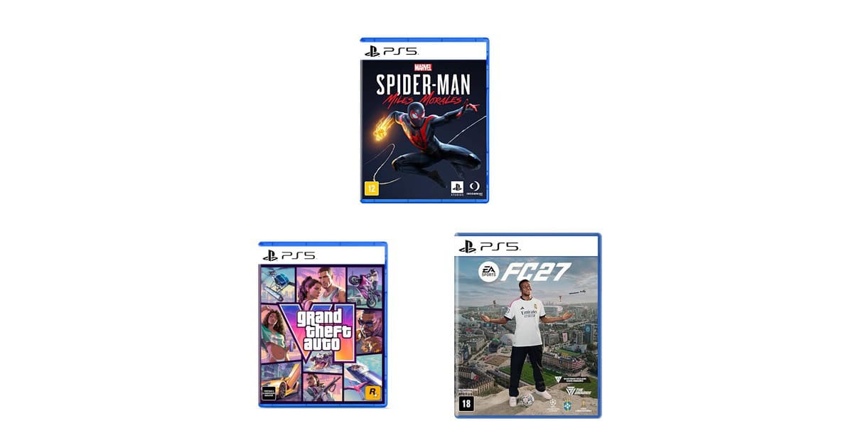 GTA VI, Spider-Man e mais: seleção imperdível de jogos para PS5 em promoção