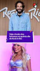 Veja o looks dos famosos no quinto dia de Rock in Rio