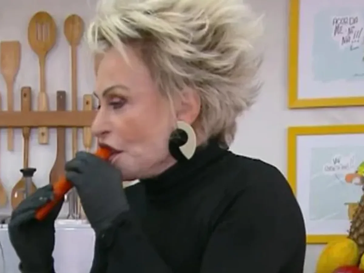 Ana Maria Braga faz piada de duplo sentido e cita Jonas ao vivo: "22 cm"