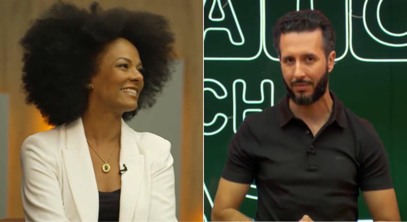 Adriana Alves e Erick Loureiro brilharam na semifinal do programa Reprodução/RECORD NEWS