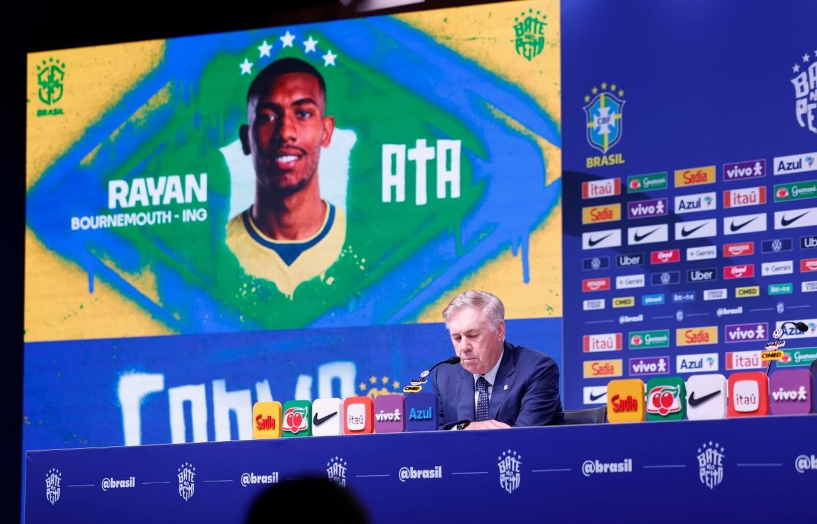 Carlo Ancelotti anuncia lista de convocação Rafael Ribeiro/CBF