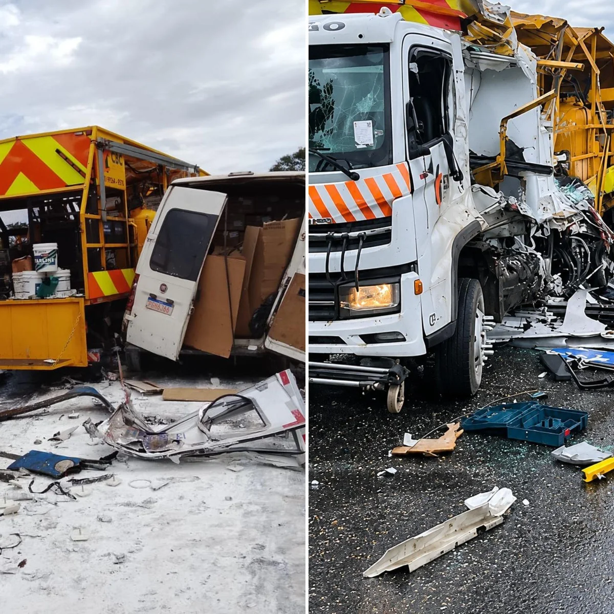 Motorista de ônibus morre em batida com van e caminhão na BR-381