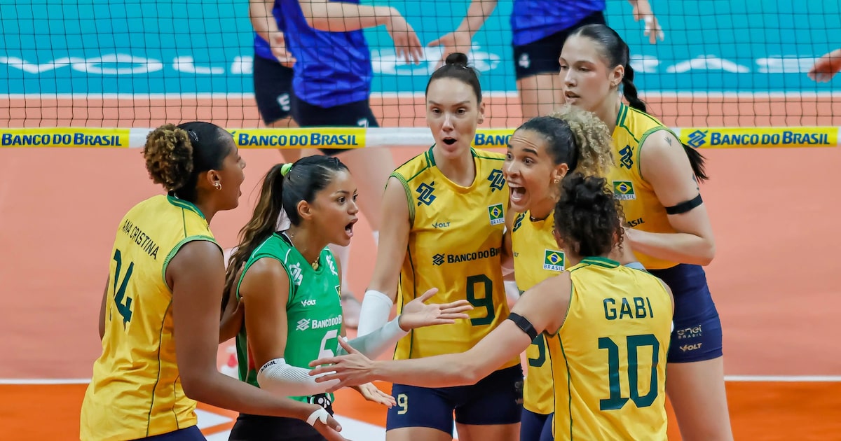 Brasil enfrenta a Argentina no Sul-Americano de vôlei em busca de vaga em Los Angeles-2028