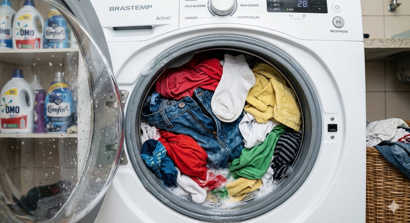 7 erros na máquina de lavar que destroem as roupas e muita gente ignora