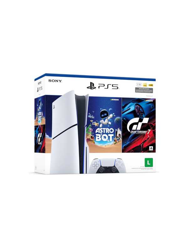 PS5 Slim Disk - Pacote ASTRO BOT e GT7