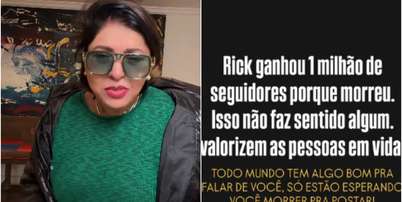 Roberta Miranda se revolta ao descobrir que Rick ganhou 1 milh&atilde;o de seguidores ap&oacute;s morrer Foto: Reprodu&ccedil;&atilde;o/Instagram