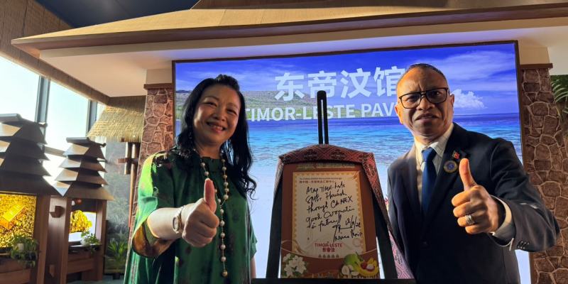 O Pavilhão de Timor-Leste sai o Melhor Pavilhão na CAEXPO de Nanning