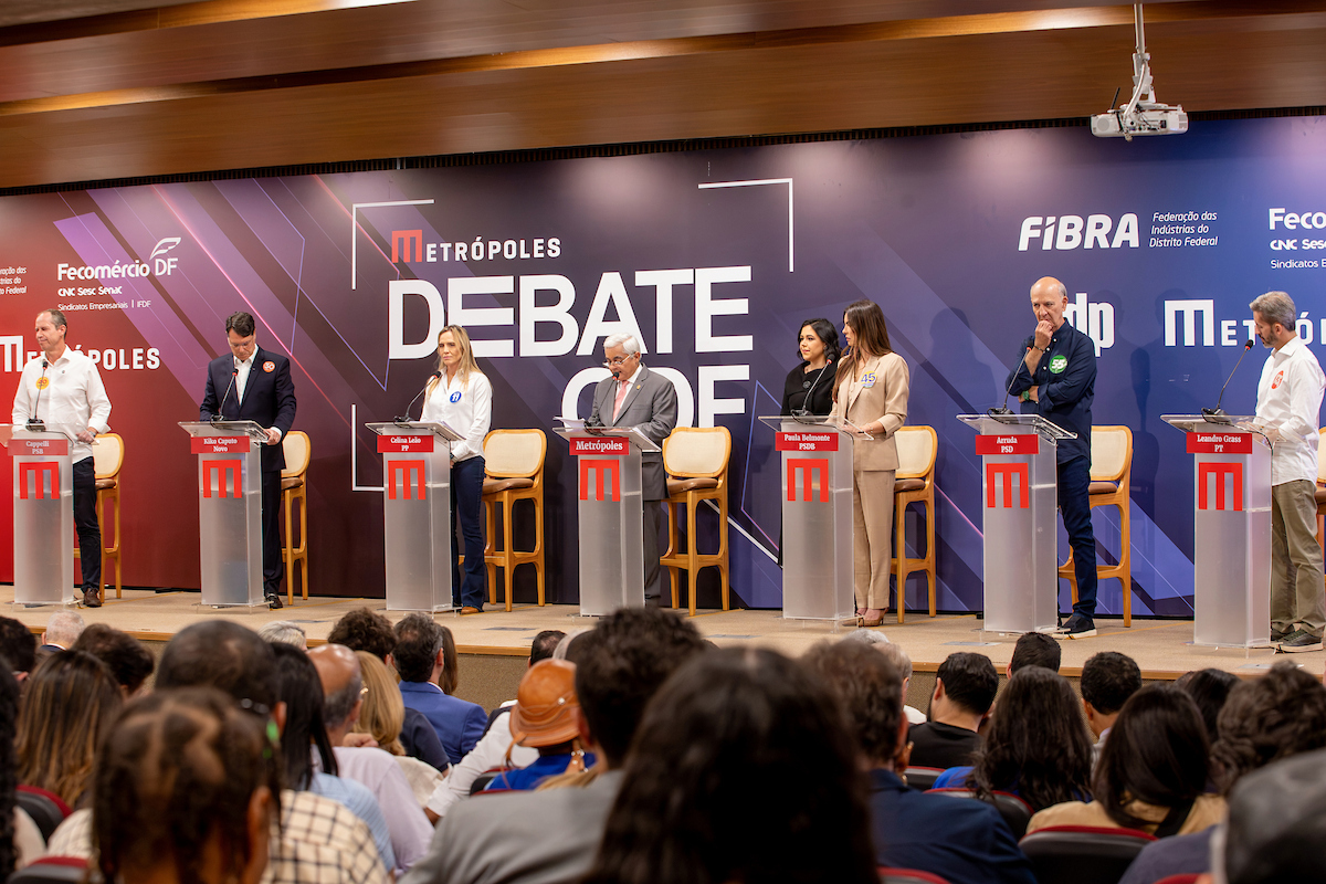Debate Metrópoles reúne autoridades e apoiadores na corrida pelo Buriti