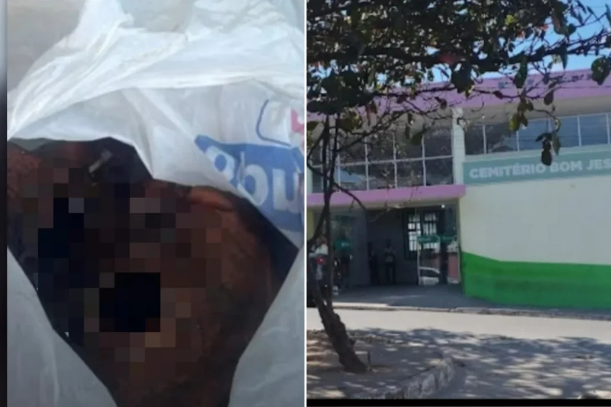 Crânio furtado de cemitério Bom Jesus em Contagem
