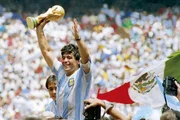 O craque conduziu a Argentina ao título da Copa do Mundo de 1986