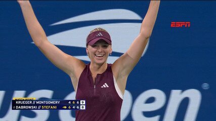 Montgomey/Krueger 2 x 1 Stefani/Dabrowski | Melhores momentos | Semifinal | US Open