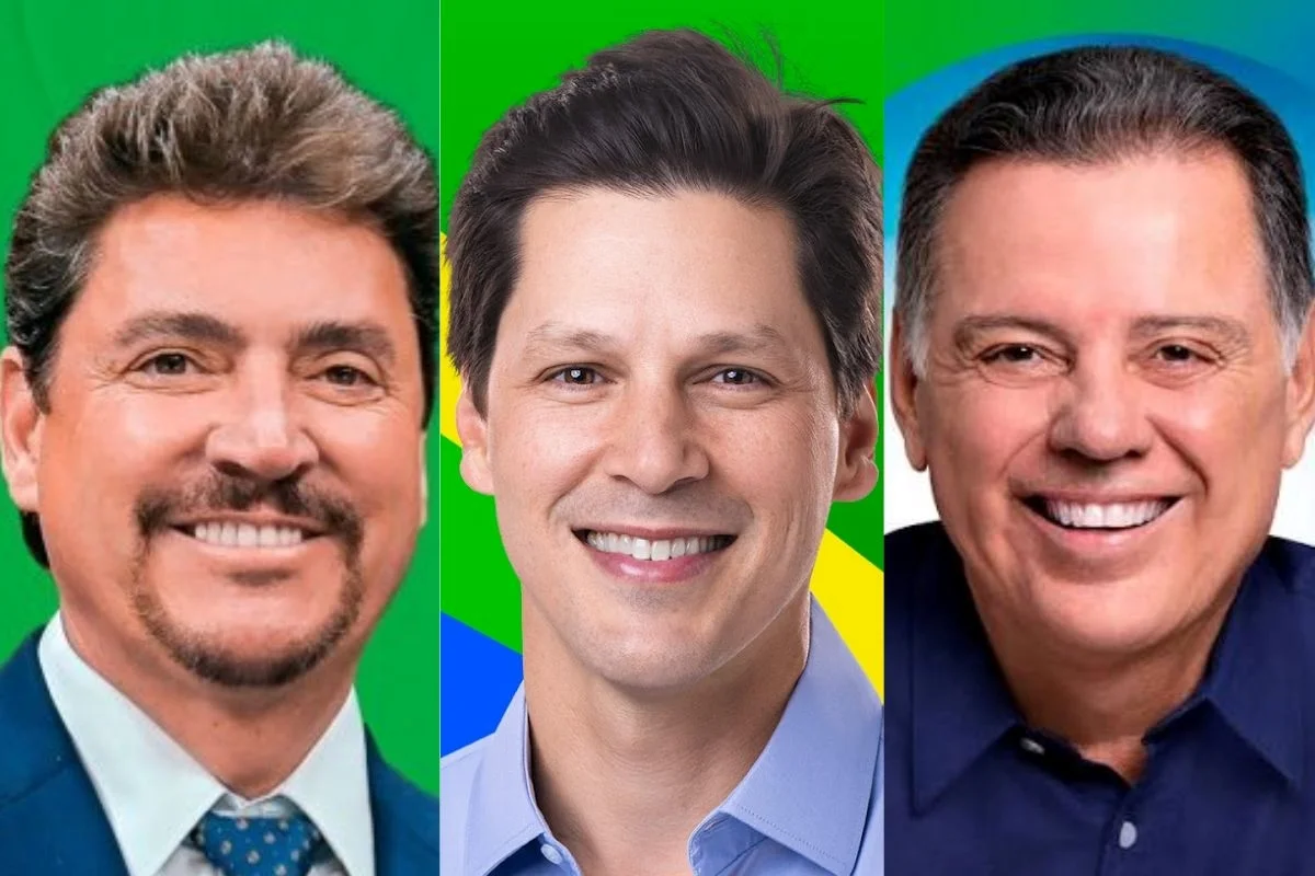 Montagem com fotos colorida de Daniel Vilela, Wilder Morais e Marconi Perillo - Metrópoles