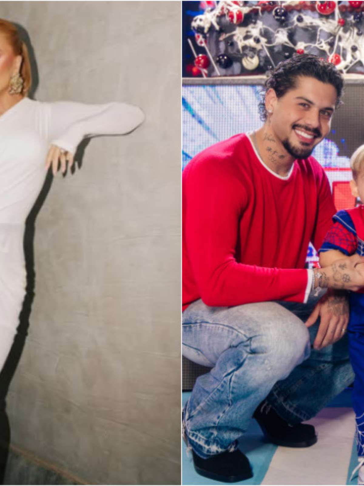 Sem Leonardo, Poliana Rocha vai à festa do neto e revela regra que impediu fotos