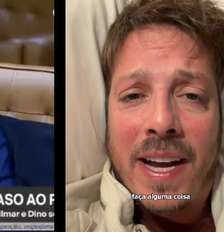 Flávio Dino recorre a Fábio Porchat para falar sobre rotina no STF Foto: Reprodução/TV Globo e Instagram