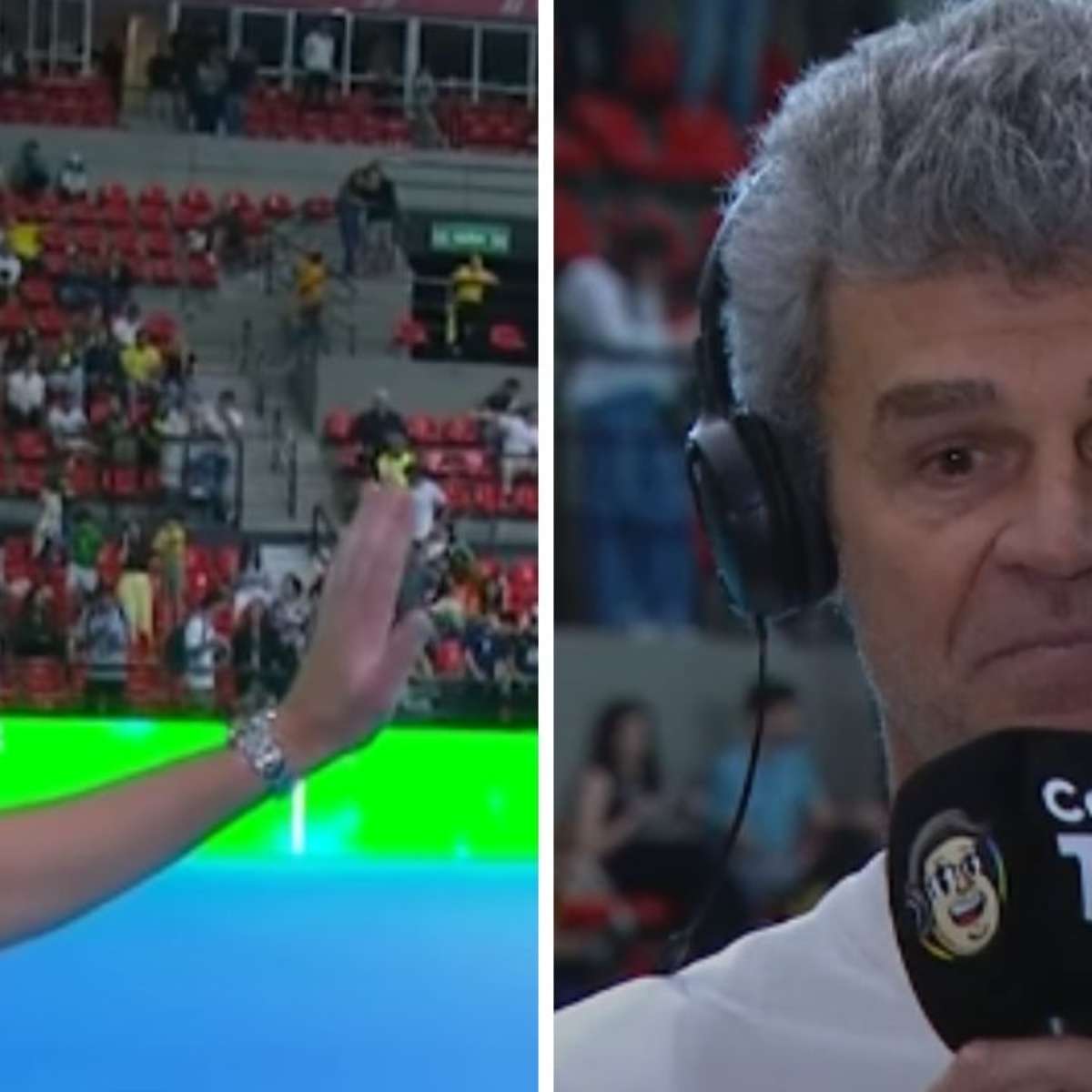 João Fonseca dá 'bronca' em repórter da CazéTV por interromper Guga para entrevistá-lo