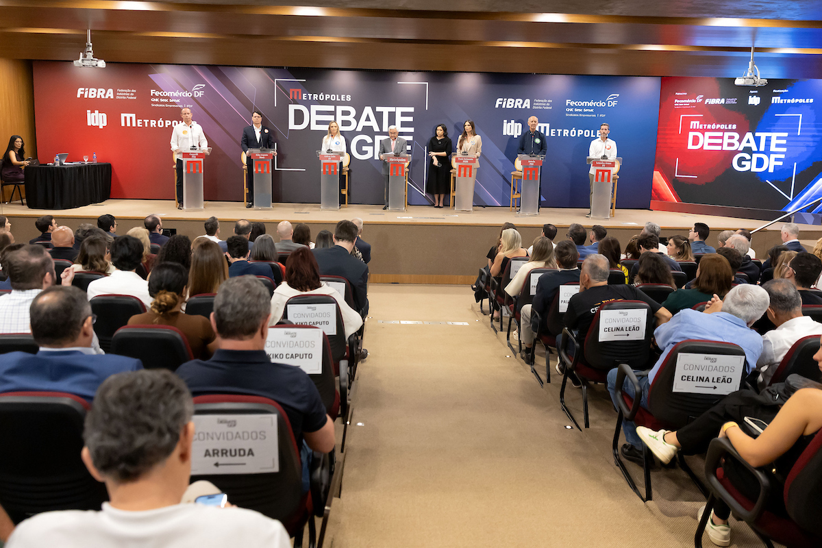 Debate Metrópoles reúne autoridades e apoiadores na corrida pelo Buriti