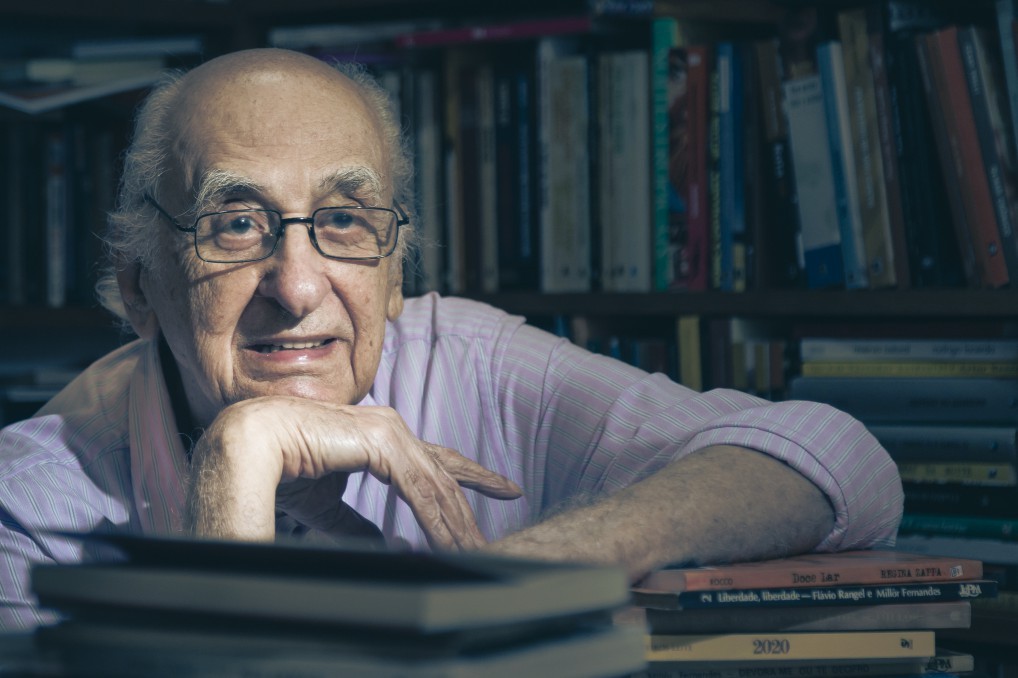 Foto do Perfil do escritor Zuenir Ventura, que completava 90 anos. — Foto: Leo Martins / Agencia O Globo