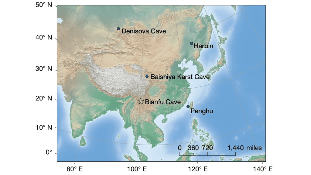 Localização geográfica da caverna