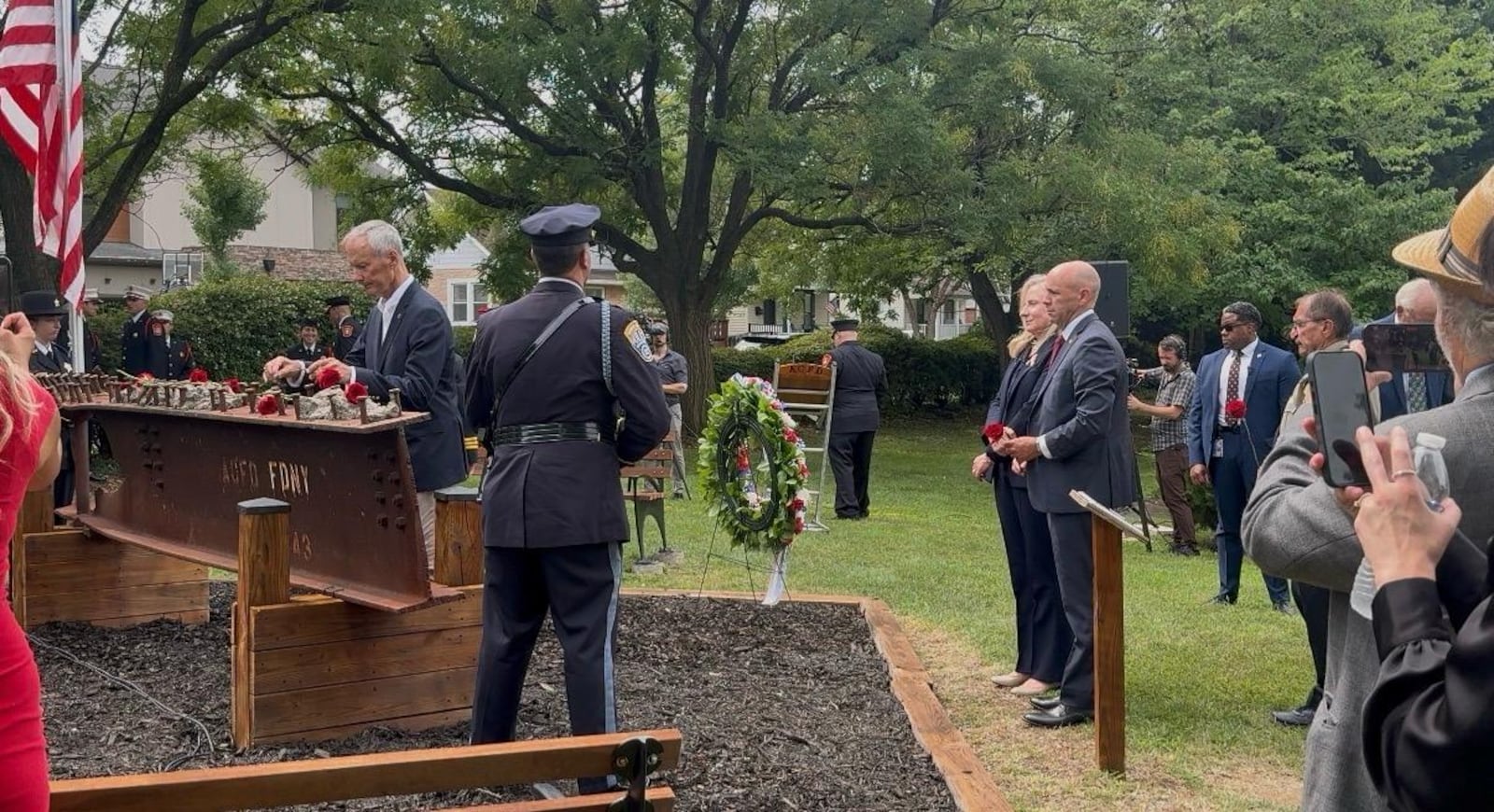 Homenagem aos socorristas do Pentágono
