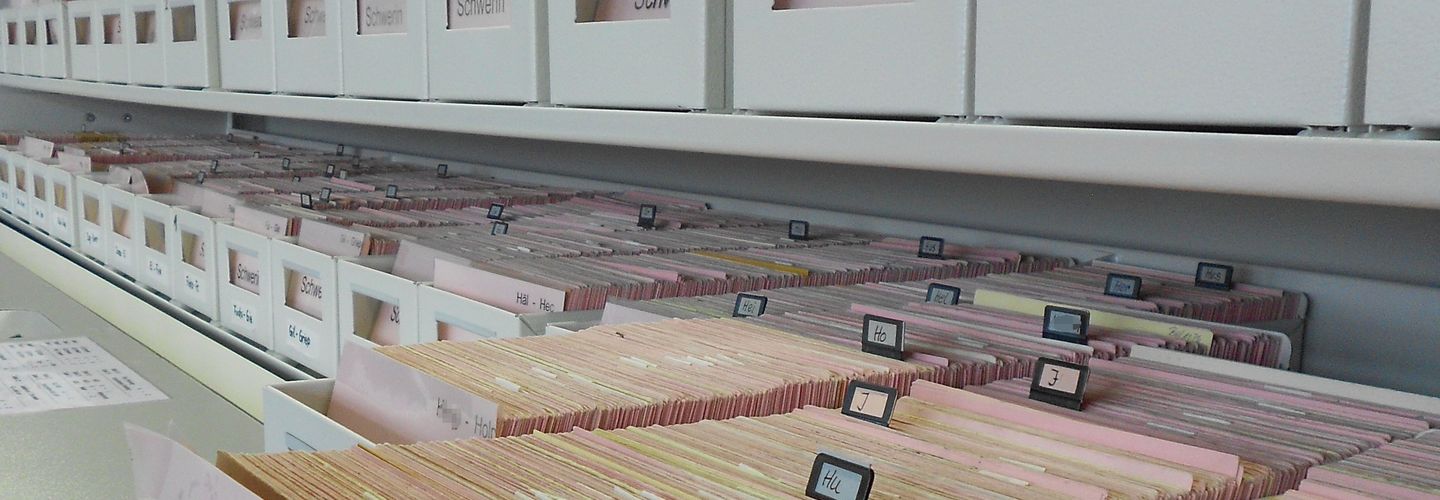 Vorverdichtungs-, Such- und Hinweiskartei der ehemaligen Kreisdienststelle Schwerin