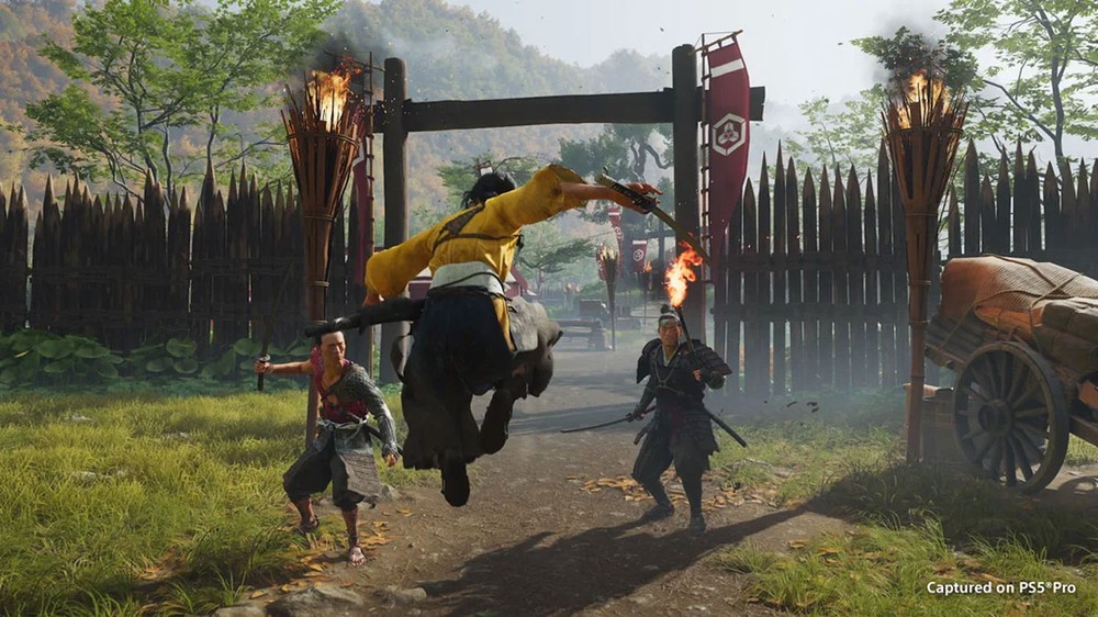 O sistema de combate de Ghost of Yotei não é focado em desafio excessivo como Sekiro e outros títulos da lista — Foto: Reprodução/PlayStation Blog