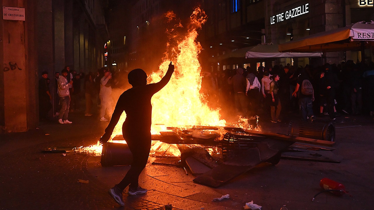 Meloni condena 'bandas de malfeitores' após protestos se tornarem violentos em toda a Itália