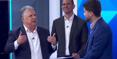 Anthony Garotinho fez advers&aacute;rios rirem ao mencionar programa "Leitinho Feliz" Foto: Reprodu&ccedil;&atilde;o/Globo