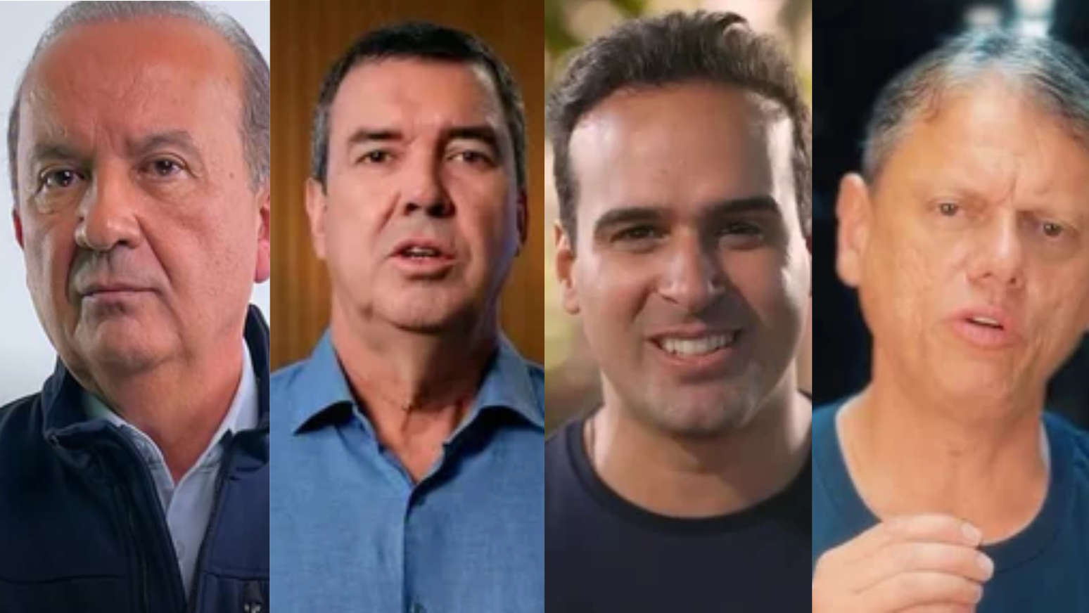 Jorginho Mello (PL) de Santa Catarina, Eduardo Riedel (PP) do Maranh&atilde;o, Lucas Ribeiro (PP) da Paraiba e Tarc&iacute;sio de Freitas (Republicanos) de S&atilde;o Paulo est&atilde;o entre os candidatos que apareceram com 60% ou mais de inten&ccedil;&otilde;es de votos v&aacute;lidos em pesquisas neste s&aacute;bado, 3
