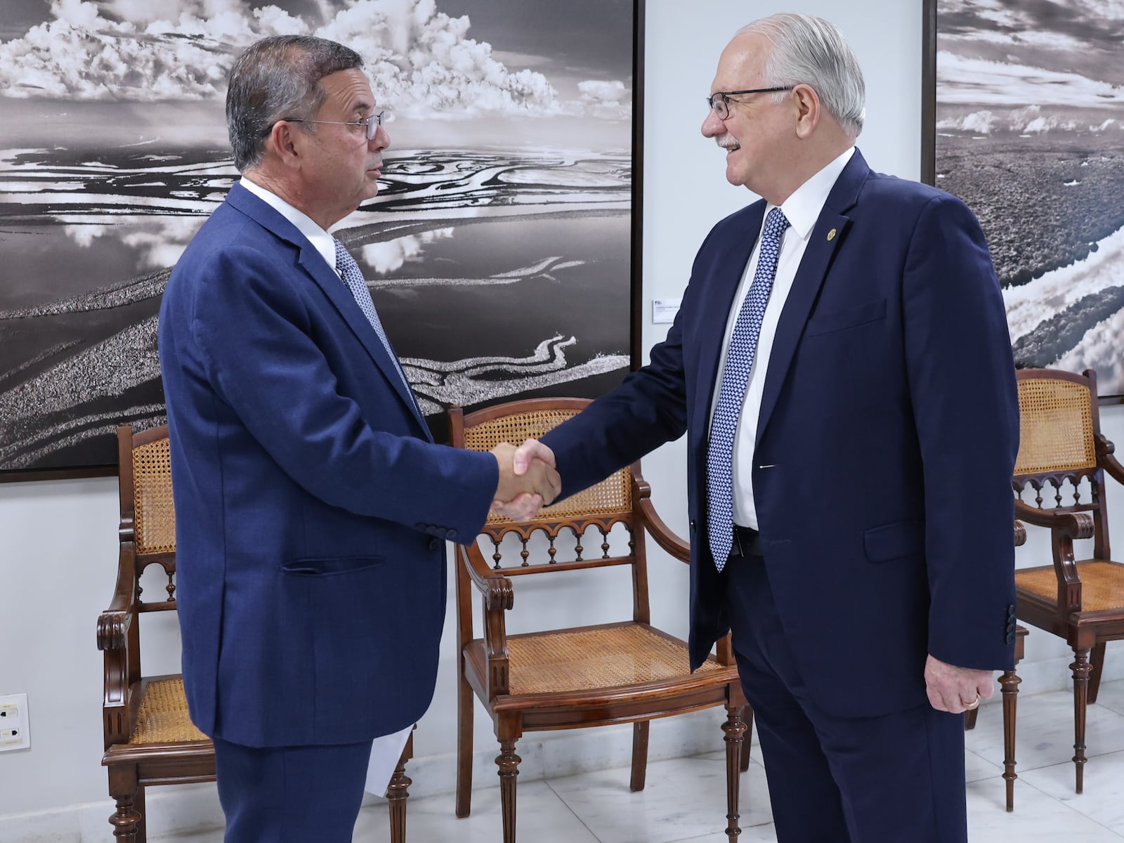 Edson Fachin recebeu Rogério Marinho, líder da oposição no Senado, nesta terça-feira