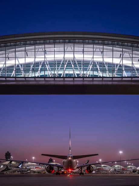 Ponte suspensa no aeroporto de Hong Kong é um dos paraísos dos observadores de aviões