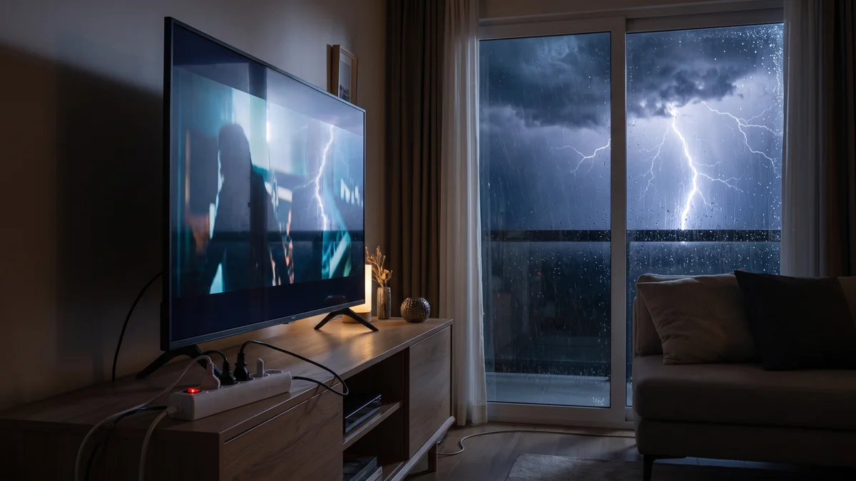Imagem da matéria: Filtro de linha protege a TV de raio? O que ele realmente faz