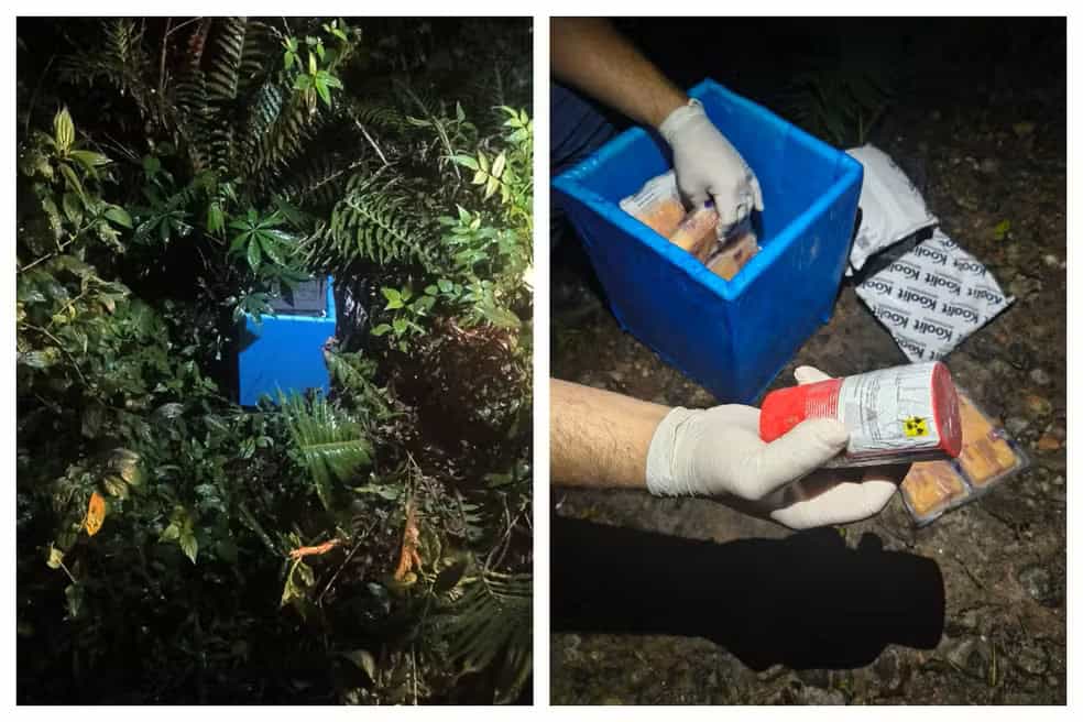 carga radioativa roubada e recuperada em um terreno na Zona Leste
