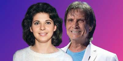 Roberto Carlos, hoje com 85 anos, e Magda Fonseca na &eacute;poca do namoro, na d&eacute;cada de 1960: musa inspiradora de can&ccedil;&otilde;es apaixonadas Foto: Fotomontagem: Sala de TV