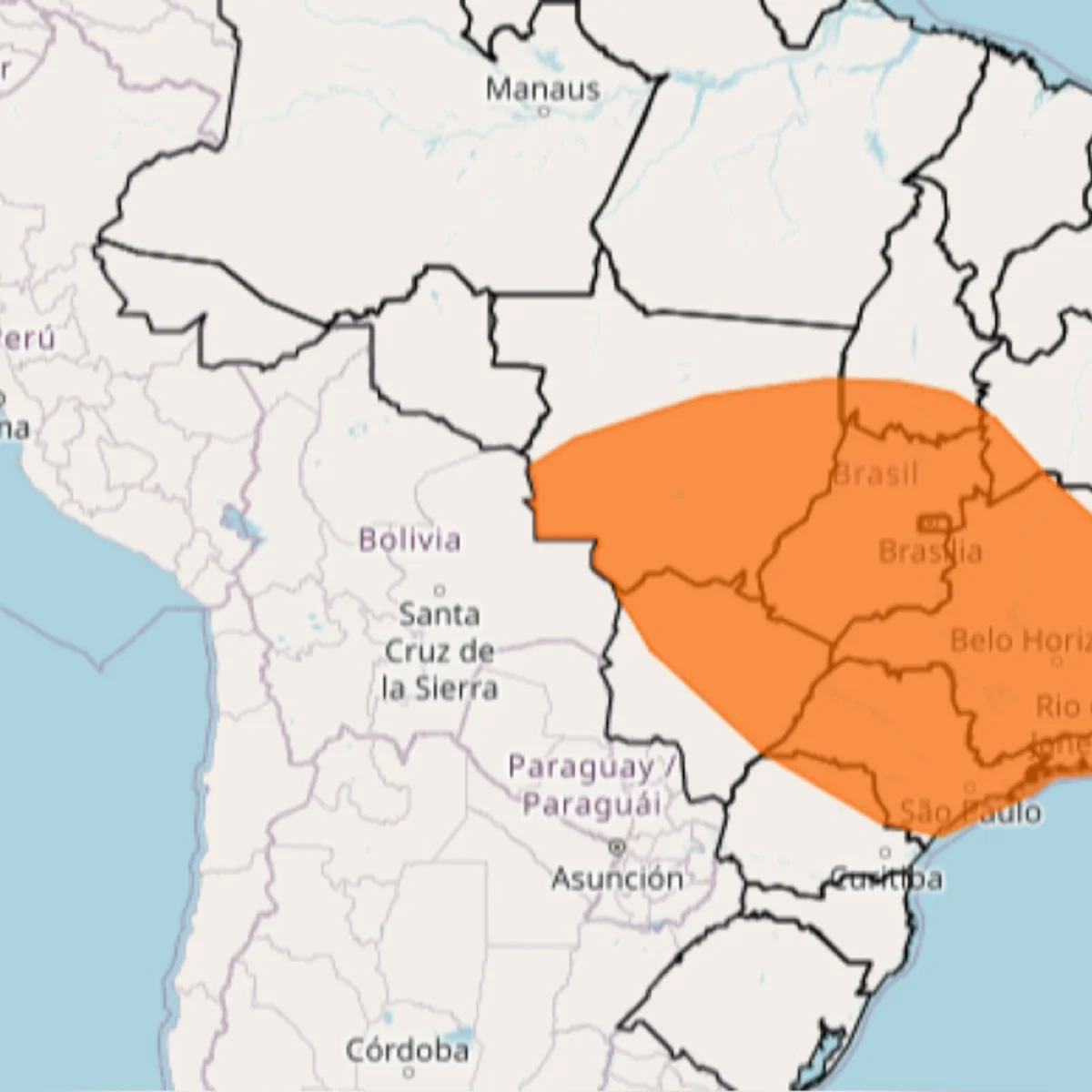 Inmet emite alerta laranja de tempestades para 13 estados e o DF