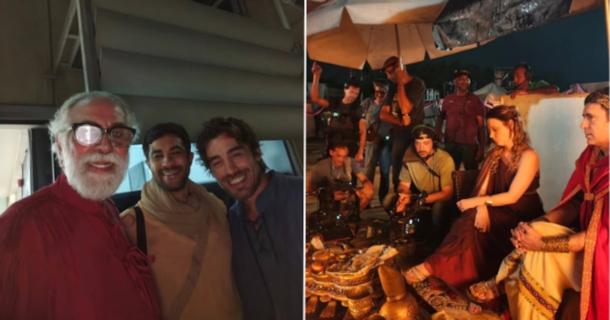 Anselmo Vasconcellos elogia colegas de elenco ao posar nos bastidores de ‘Ben-Hur: A Série’