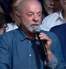 Lula discursa após vitória Foto: Reprodução/Globo