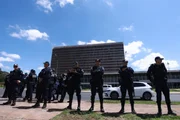 A mobilização foi acompanhada por equipes da Polícia Militar do DF (PMDF), que não registrou ocorrências graves