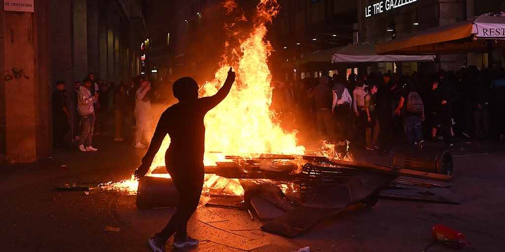 Meloni condena 'bandas de malfeitores' após protestos se tornarem violentos em toda a Itália