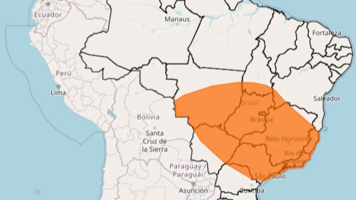 Inmet emite alerta laranja de tempestades para 13 estados e o DF